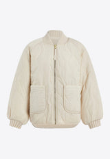 Varley Serina Reversible Quilt Jacket Cream VAR02796_CREAM