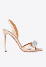 Aquazzura Very Bow Tie 105 crystal sandals VBCHIGS0-SAT-PWP