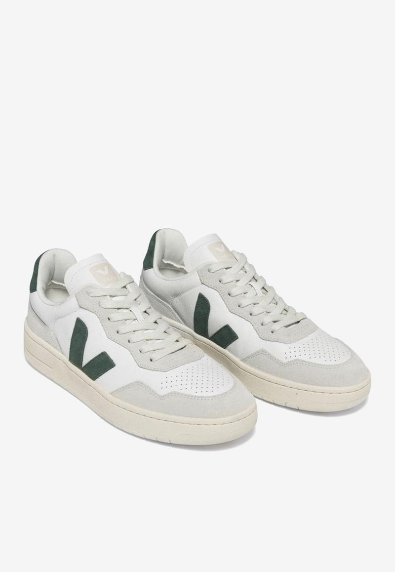 Veja V-90 Leather Low-Top Sneakers VD2003384WHITE MULTI