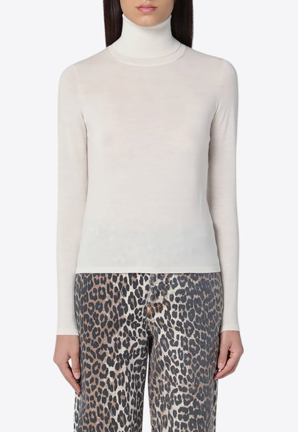 Max Mara Veloce Cashmere High-Neck Sweater White VELOCECO/P_MAXM-001