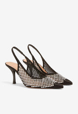 Malone Souliers Vesper 70 Crystal-Embellished Pumps VESPER 70-1 BLACK/BLACK