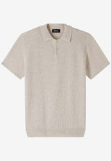 A.P.C. Jay Knitted Polo T-shirt Beige VIAJC-H23315BEIGE