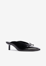 BLACK SUEDE STUDIO Vie 50 Leather Mules Black VIE50_BLACK