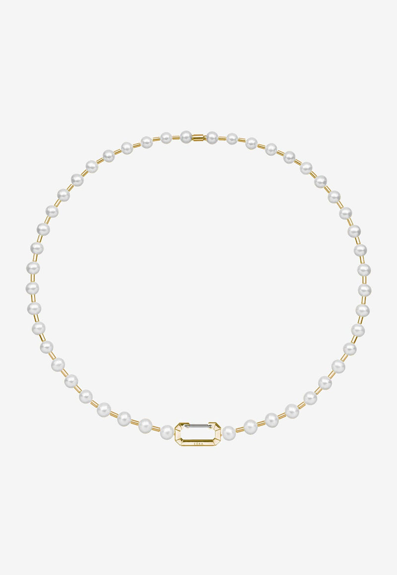 EÉRA Vita 18-karat Yellow Gold Pearl Necklace  Gold VINEPL01S1