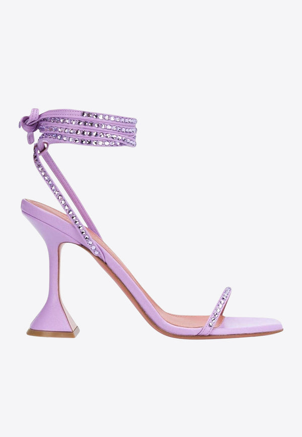 Amina Muaddi Vita 100 Crystal-Embellished Sandals VITACRYSTAL SANDALPURPLE