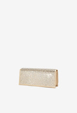Malone Souliers Vivien Crystal-Embellished Satin Clutch VIVIEN 51 PLATINO/PLATINO