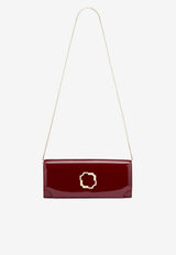 Malone Souliers Vivien Patent Leather Clutch Bag Red VIVIEN 85 ROSEWOOD/ROSEWOOD