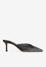 Jimmy Choo Vivi 65 Crystal-Embellished Mules VIVI 65 NYT BLACK/SMOKE