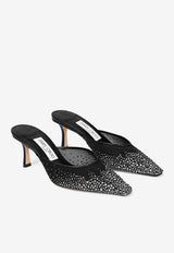 Jimmy Choo Vivi 65 Crystal-Embellished Mules VIVI 65 NYT BLACK/SMOKE