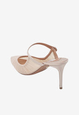 Aquazzura Voile 75 Tulle Mules Powder VLEMIDM0-TSTPWP POWDER PINK