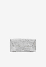 Aquazzura Vacanza Patterned Clutch Bag Silver VNZCLUC0-LMPSVP SILVER/PALLADIUM