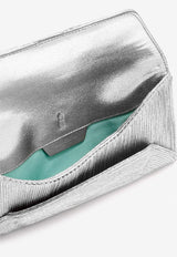 Aquazzura Vacanza Patterned Clutch Bag Silver VNZCLUC0-LMPSVP SILVER/PALLADIUM