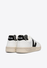 Veja V-10 Low-Top Leather Sneakers White VX0200005WHITE/BLACK