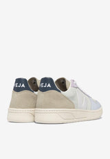 Veja V-10 Suede Low-Top Sneakers VX0303119WHITE MULTI