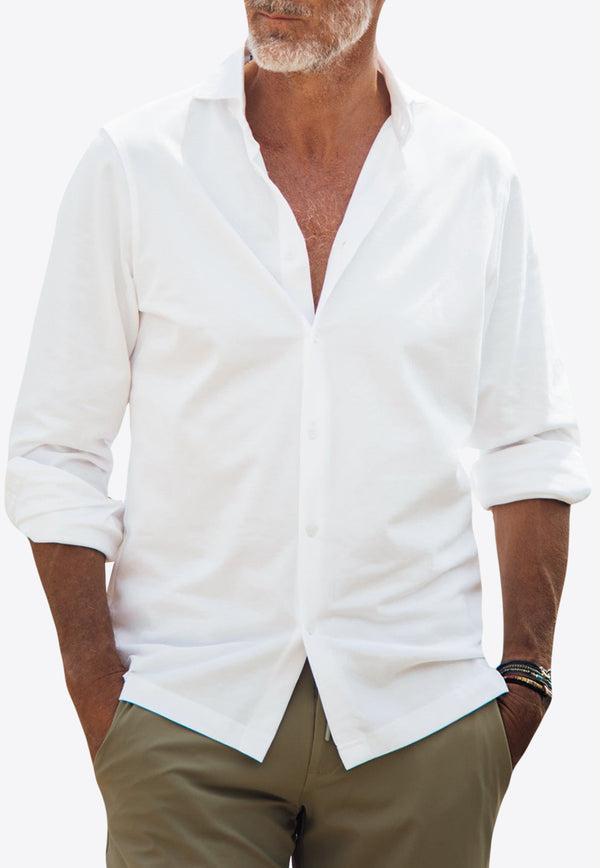 Les Canebiers Vallon Long-Sleeved Shirt White