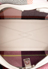 Mini Victoria III Fourre-Tout in Nata, Black, Framboise and Blue Marine Canvas with Palladium Hardware