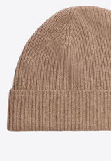 Bonpoint Girls Benny Cashmere Ribbed Beanie Beige W04KACK00004WS/P_BONPO-260B