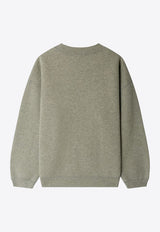 Bonpoint Boys Tonino Logo Sweatshirt Gray W05BSWK00003CO/R_BONPO-143