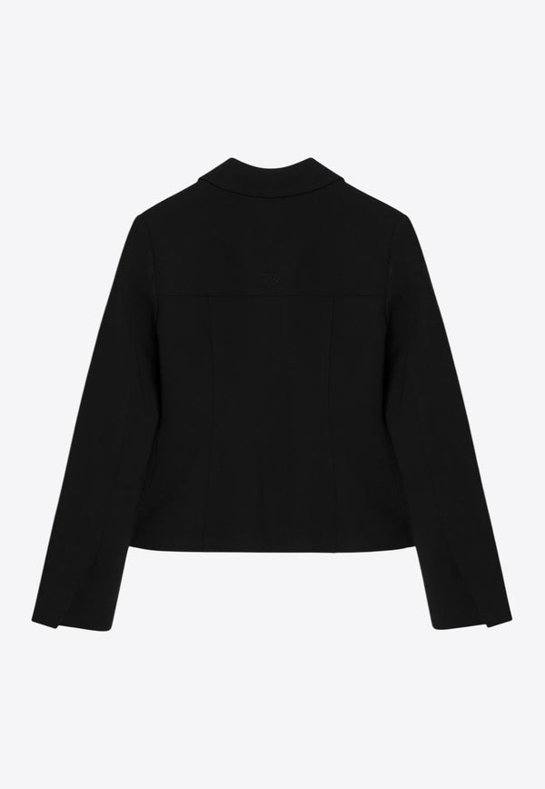 GANNI Classic Single-Breasted Blazer Black W08886752/R_GAN-099