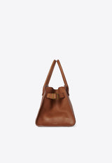 Soft Margaux 10 Top Handle Bag in Grained Leather