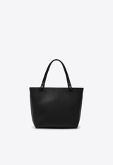 The Row Small Park Tote Bag in Calf Leather Black W1199L129/P_THERO-BLKP