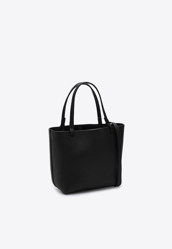 The Row Small Park Tote Bag in Calf Leather Black W1199L129/P_THERO-BLKP