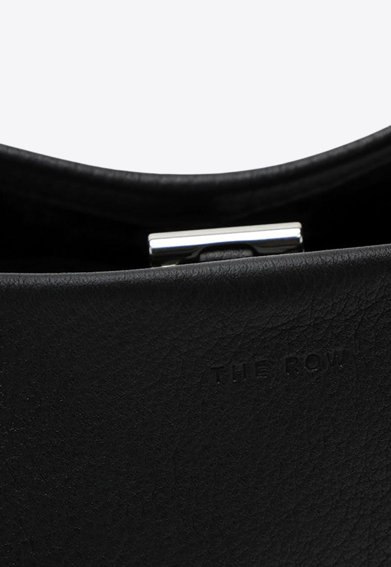 The Row Small Park Tote Bag in Calf Leather Black W1199L129/P_THERO-BLKP