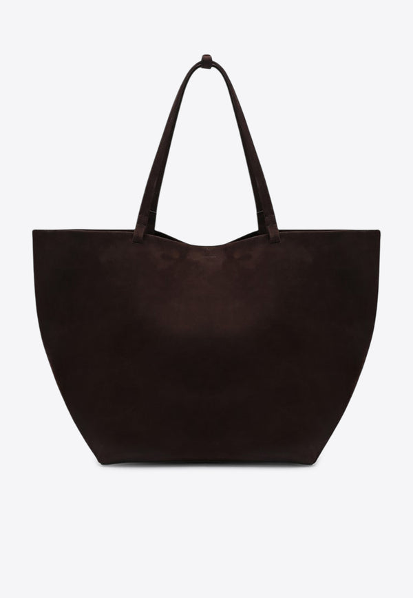 The Row XL Park Leather Tote Bag Brown W1201L81/P_THERO-DMOAS