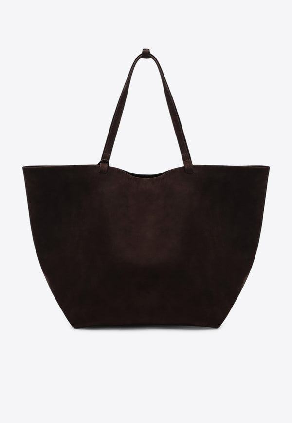 The Row XL Park Leather Tote Bag Brown W1201L81/P_THERO-DMOAS