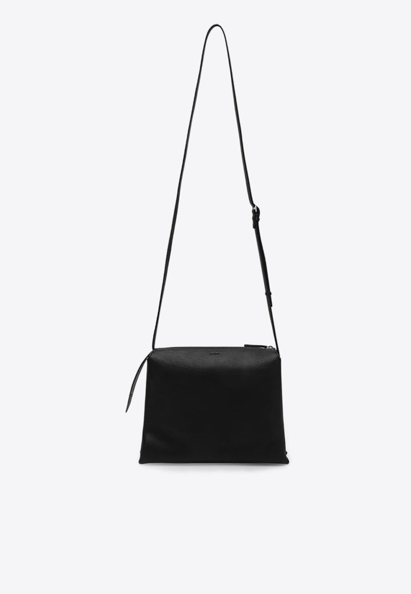 The Row NU Twin Leather Shoulder Bag Black W1235L97/P_THERO-BLPL