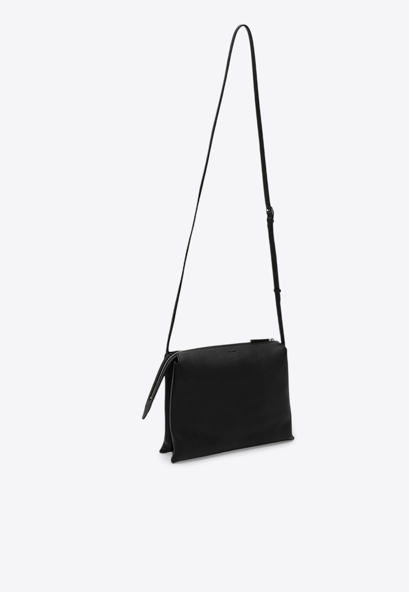 The Row NU Twin Leather Shoulder Bag Black W1235L97/P_THERO-BLPL