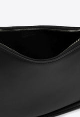 The Row Half Moon Leather Shoulder Bag Black W1249L52/P_THERO-BLPL