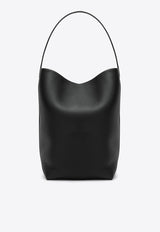 The Row Large N/S Park Leather Tote Bag Black W1273L129/P_THERO-BLK