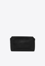 The Row Terrasse Grained Leather Clutch Bag Black W1674L97/P_THERO-BLPL