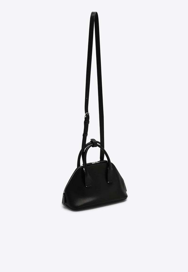 The Row Mini Devon Leather Top Handle Bag Black W1708L72/P_THERO-BLPL