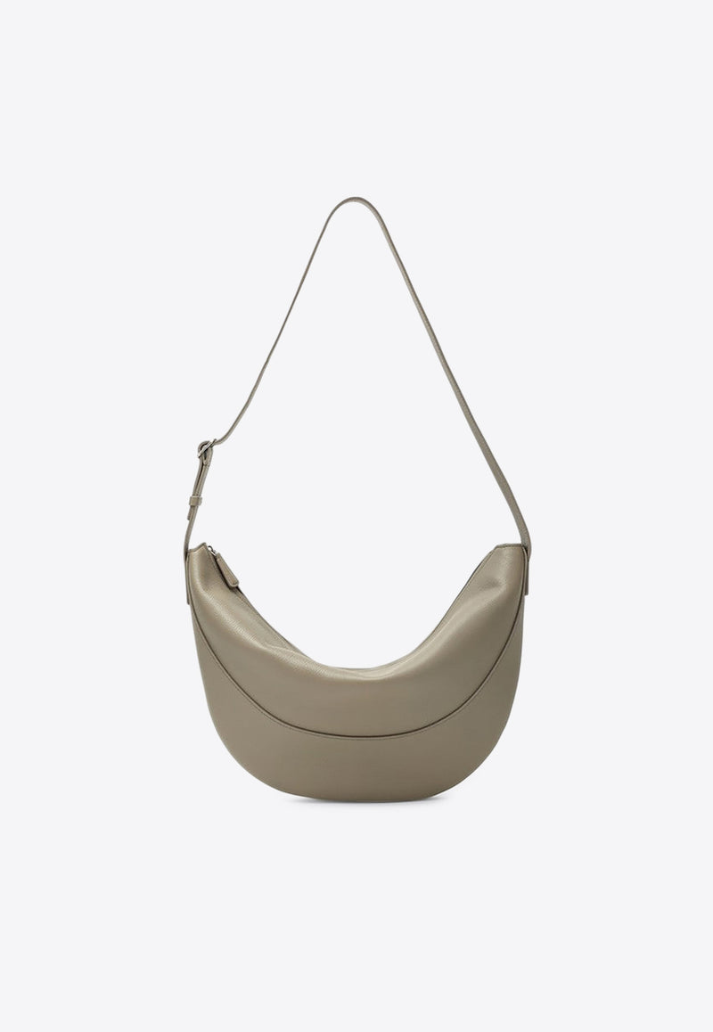 The Row Jouve Leather Shoulder Bag  Beige W1772L145/Q_THERO-MYBS