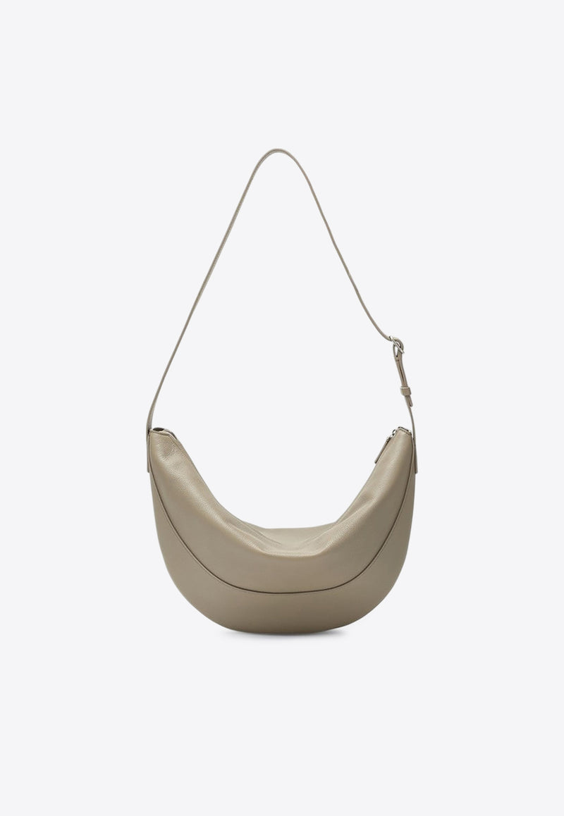 The Row Jouve Leather Shoulder Bag  Beige W1772L145/Q_THERO-MYBS