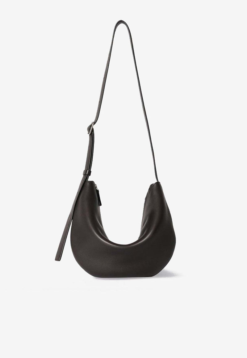 The Row Jouvette Calf Leather Crossbody Bag Dark Brown W1854L628/R_THERO-DBAS