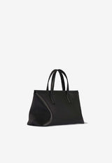 The Row Marcel Calf Leather Top Handle Bag Black W1909L129/R_THERO-BAS