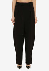 Wardrobe.NYC Wool Wide Tailored Pants Black W2050R09WO/O_WARDR-BLK