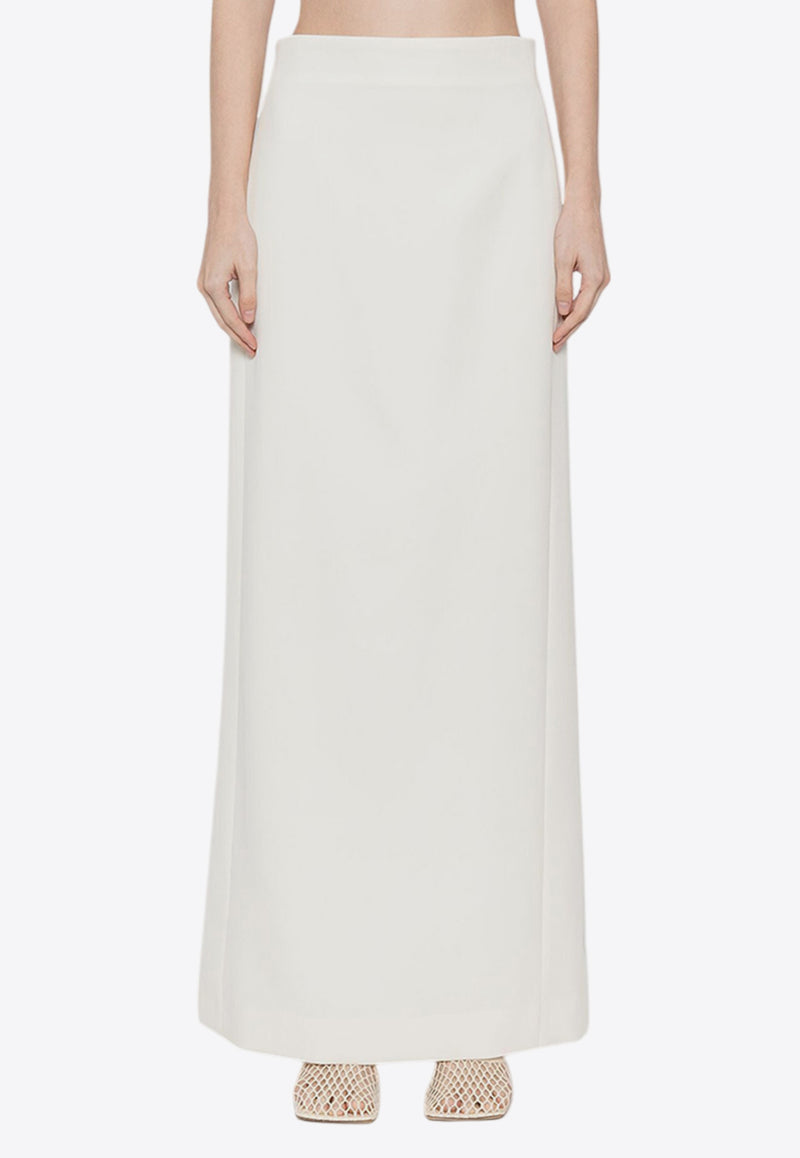 Wardrobe.NYC Column Wool Maxi Skirt White W2071PCWHITE