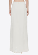 Wardrobe.NYC Column Wool Maxi Skirt White W2071PCWHITE