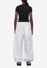 Wardrobe.NYC Resort Elastic-Waist Pants White W2205R17WHITE