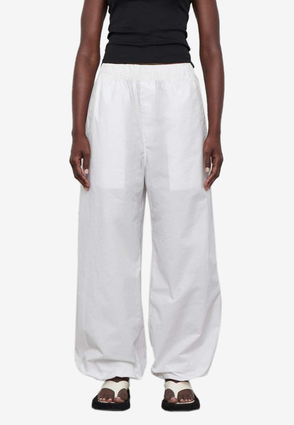 Wardrobe.NYC Resort Elastic-Waist Pants White W2205R17WHITE