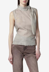 Our Legacy Virtuous Waxed Cupro Top  Gray W2262VGGCO/S_OLEGA-GG