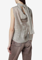 Our Legacy Virtuous Waxed Cupro Top  Gray W2262VGGCO/S_OLEGA-GG