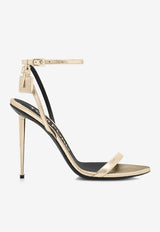 Tom Ford 105 Padlock Metallic Heeled Sandals W2272-LSP014P YAC