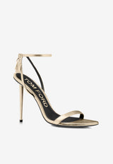 Tom Ford 105 Padlock Metallic Heeled Sandals W2272-LSP014P YAC