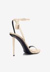Tom Ford 105 Padlock Metallic Heeled Sandals W2272-LSP014P YAC