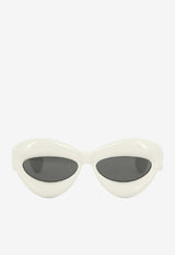 Loewe Inflated Cat-Eye Sunglasses Gray LW40097I5520A_58097